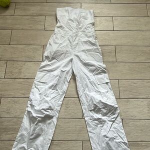 Zara White Jumpsuit